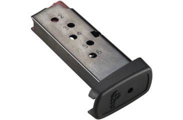 Image of Duramag CBS Magazine, Taurus TCP Compatible, CBS Spring CPD Plate, .380 ACP, 6RD, High Gloss, Black/Red, 6X38141208TCPD-6RD