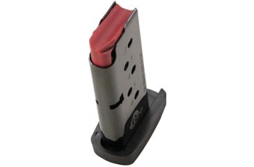 Image of Duramag CBS Magazine, Taurus TCP Compatible, CBS Spring CPD Plate, .380 ACP, 6RD, High Gloss, Black/Red, 6X38141208TCPD-6RD