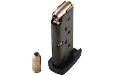 Image of Duramag CBS Magazine, Taurus TCP Compatible, CBS Spring CPD Plate, .380 ACP, 6RD, High Gloss, Black/Red, 6X38141208TCPD-6RD