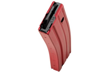 Image of Duramag AR-15 .223 Rem 30 Round Aluminum Rifle Magazine, Red/Black, 3023004175CPD-30RD