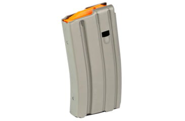 Image of Duramag AR-15 5.56/300BLK 20 Round Aluminum Rifle Magazine, Gray/Orange, 2023002178CPD-20RD