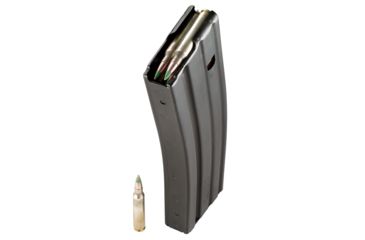 Image of Duramag Stainless Steel Magazine Crimped From 30 Round to 5 Round, SS Spring CPD Plate, 5.56mm/.223/300BLK, 5RD, Matte, Black/Orange, 3023041178CPDL05-5RD