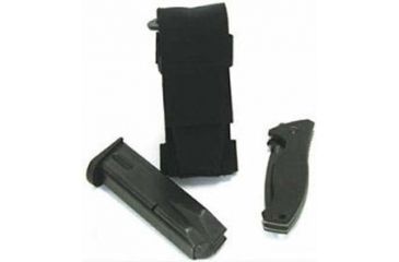 Image of BlackHawk Duty H/V Single Pistol Pouch Fold Knife Sheath 45FK00BK