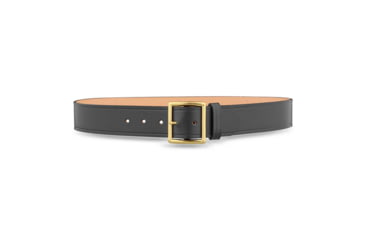 Image of 1-3/4" Plain Leather Garrison Belt with Gold Buckle