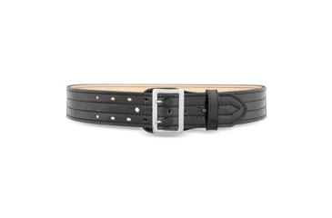 Image of 2-1/4&quot; Hi-Gloss Leather Sam Brown 4 Row Stitch Duty Belt with Nickel Buckle