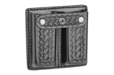 Image of Basketweave Leather Double Magazine Holder for 9MM