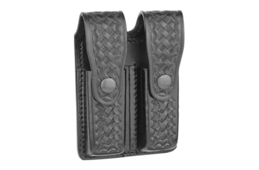 Image of Basketweave Leather Double Magazine Holder for 9MM