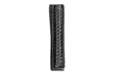 Image of Long Basketweave Leather Baton Pouch