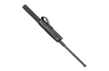 Image of Long Basketweave Leather Baton Pouch (Open Bottom)