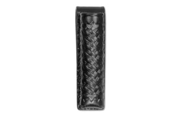 Image of Short Basketweave Leather Baton Pouch