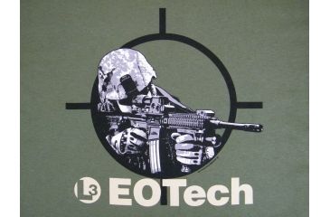 Image of EOTech HWS T-Shirt, Military Green, back logo