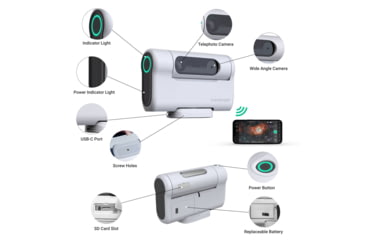 Image of Dwarf Lab DWARF II Solar Elite Smart Telescope With Solar Filters, White, ES-DWARFII