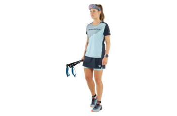 Image of Dynafit Ultra 50 Graphic Trail Running Shoes - Womens, Blueberry/Fluo Coral, 7, 08-0000064083-3019-7