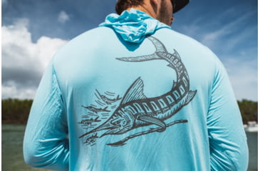 Image of Bajio Sunglasses Marlin Performance Hoodie 44F45757, XXL, MARLINLSBPRF