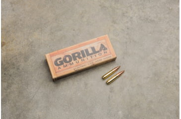 Image of Gorilla Ammunition .300 AAC Blackout 147 Grain Full Metal Jacket Blem Brass Cased Rifle Ammo, 20 Rounds, Copper, 20 Rounds, gpf-128167