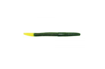 Image of Big Bite Baits Trick Stick Soft Baits, 10 per Pack, Watermelon Seed Chartreuse Tip, 4 inch, TS