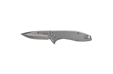 Image of Smith &amp; Wesson Executive Platinum Folding Knife, 3in, 8Cr Steel, Drop Point, Stainless Steel Handle, Box, 1208415
