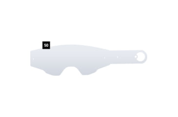Image of Spy Optic Foundation Tear Off for Motocross Goggle, 50 per Pack, Clear, One Size, 155518