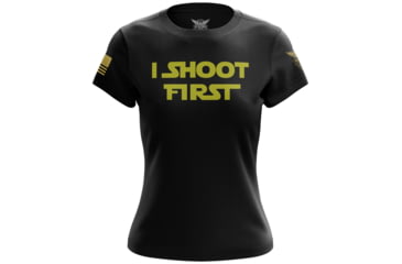 Image of We the People Holsters I Shoot First Womens Short Sleeve Shirt A89B0810, 6572679266402