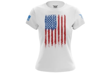 Image of We the People Holsters Fresh Paint American Flag Womens Short Sleeve Shirt A9FAEF81, 6729766174818