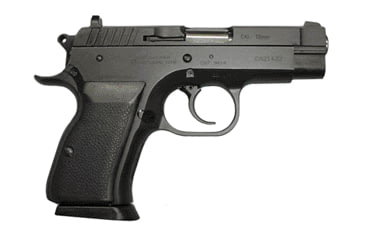 Image of EAA Witness-Compact Pistol, .40 S&amp;W, 3.6 in barrel, blued carbon steel frame, black rubber grip, recoil operated semi-automatic, double-action, frame mounted safety, 3-dot combat, 12 round magazine, EAA-WTNS-CPT-FRRMPG