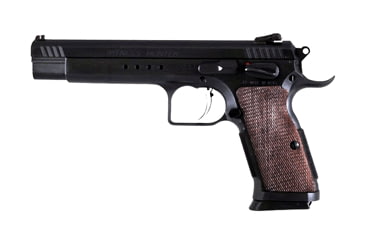 Image of EAA Witness-Hunter Pistol, .45 ACP, 6 in barrel, blued carbon steel frame, checkered wood grip, recoil operated semi-automatic, single-action, frame mounted safety, 3-dot combat, 10 round magazine, EAA-WTNS-HUNTER-FRRMPG