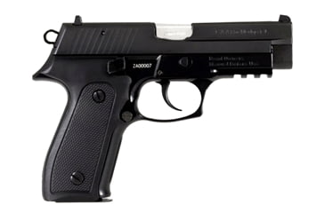 Image of EAA Zastava-EZ Pistol, 9mm Luger, 4 in barrel, blued carbon steel frame, black rubber grip, recoil operated semi-automatic, double-action, frame mounted decock lever, 3-dot combat, 15 round magazine, EAA-ZASTAVA-EZ-3-FRRMPG
