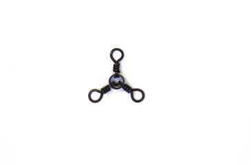 Image of Eagle Claw 3-Way Swivel,Resealable Package,Black,Size 4 01252-004