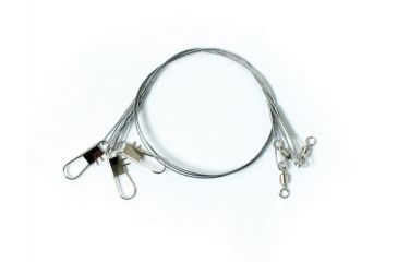 Image of Eagle Claw 6in Clear/Bright Heavy Duty Wire Leader,20lb 08013-008