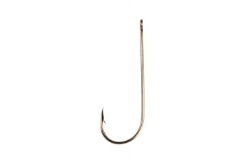 Image of Eagle Claw Aberdeen Hook,Non-Offset,Ringed Eye,Light Wire,Bronze,A-Pack Hooks 214A-2