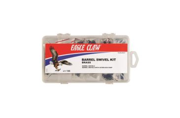 Image of Eagle Claw Brass Barrel Swivel Kit with 186 Pieces 4014206