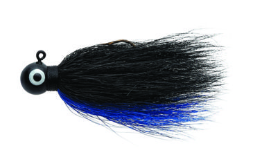 Image of Eagle Claw Bucktail Jig Hook,Black/Blue ECJB1/4-BB