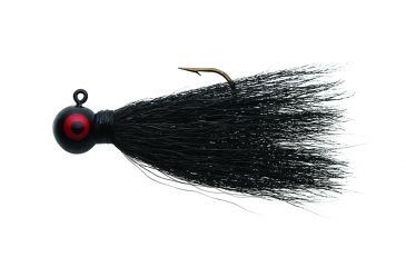 Image of Eagle Claw Bucktail Jig Hook,Black ECJB1/4-B