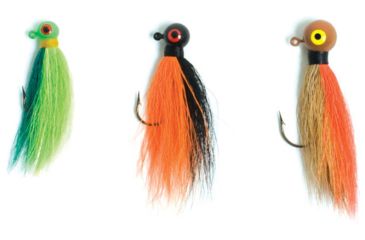 Image of Eagle Claw Bucktail Jig Hook,Black/Orange ECJB1/8-BO