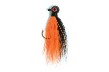 Image of Eagle Claw Bucktail Jig Hook,Black/Orange ECJB3/8-BO