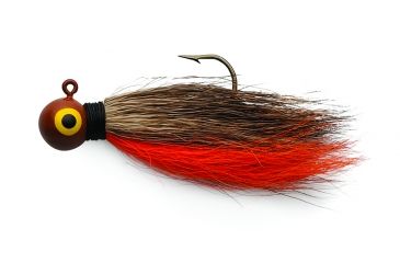 Image of Eagle Claw Bucktail Jig Hook,Brown/Orange ECJB1/4-BRO
