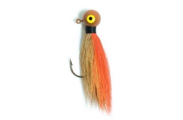 Image of Eagle Claw Bucktail Jig Hook,Brown/Orange ECJB3/8-BRO