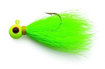 Image of Eagle Claw Bucktail Jig Hook,Chartreuse ECJB1/4-C