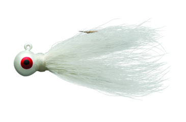 Image of Eagle Claw Bucktail Jig Hook,White ECJB1/4-W