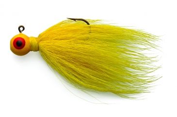 Image of Eagle Claw Bucktail Jig Hook,Yellow ECJB1/4-Y