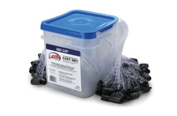 Image of Eagle Claw Cast Net,6ft w/1/2in Mesh In 2 Gallon Bucket LCN6-1/2
