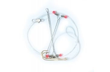 Image of Eagle Claw Crappie Rig,Gold,Crane Swivel w/Interlock Snap,Red Beads 015H-1