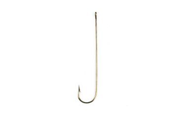 Image of Eagle Claw Cricket Aberdeen Hook,Non-Offset,Ringed Eye,Long Shank,Light Wire,Bronze,A-Pack Hooks 215A-4