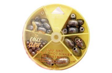 Image of Eagle Claw Egg Sinker And Split-shot Assortment 55pc 02180H-003