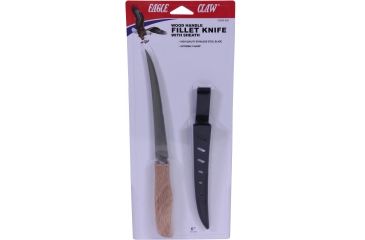 Image of Eagle Claw Fillet Knife,6in Blade,Wood Handle 03050-002
