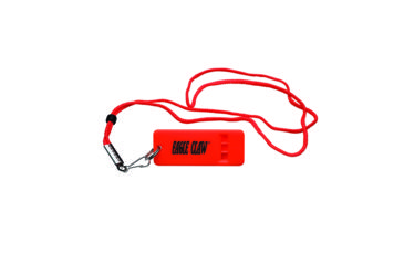 Image of Eagle Claw Flat Boat Whistle,Fluorescent Orange w/Lanyard BAWHFLTOR
