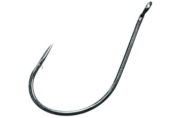 Image of Eagle Claw Lazer Sharp Needle Point Drop Shot Hook, Platinum Black, Size 1/0, 10 per Pack, L6PGH-1/0