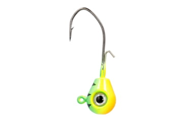 Image of Eagle Claw Lazer Sharp Pro-V Tear Drop Jig, 3/0 Hook, Firetiger, 3/8oz, 5 per Pack, LSTDPV38-23