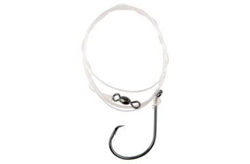 Image of Eagle Claw Lazer Sharpinline Circle Flourocarbon Striped Bass Fishfinder Rig, Size 7/0 L2004 Hook, 42in, Platinum Black, 1/Pack, L918FC-C1
