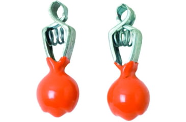 Image of Eagle Claw Rubber Coated Depth Finder, 2 Pack, 3/4 Oz Fluorescent Orange, ICDF34